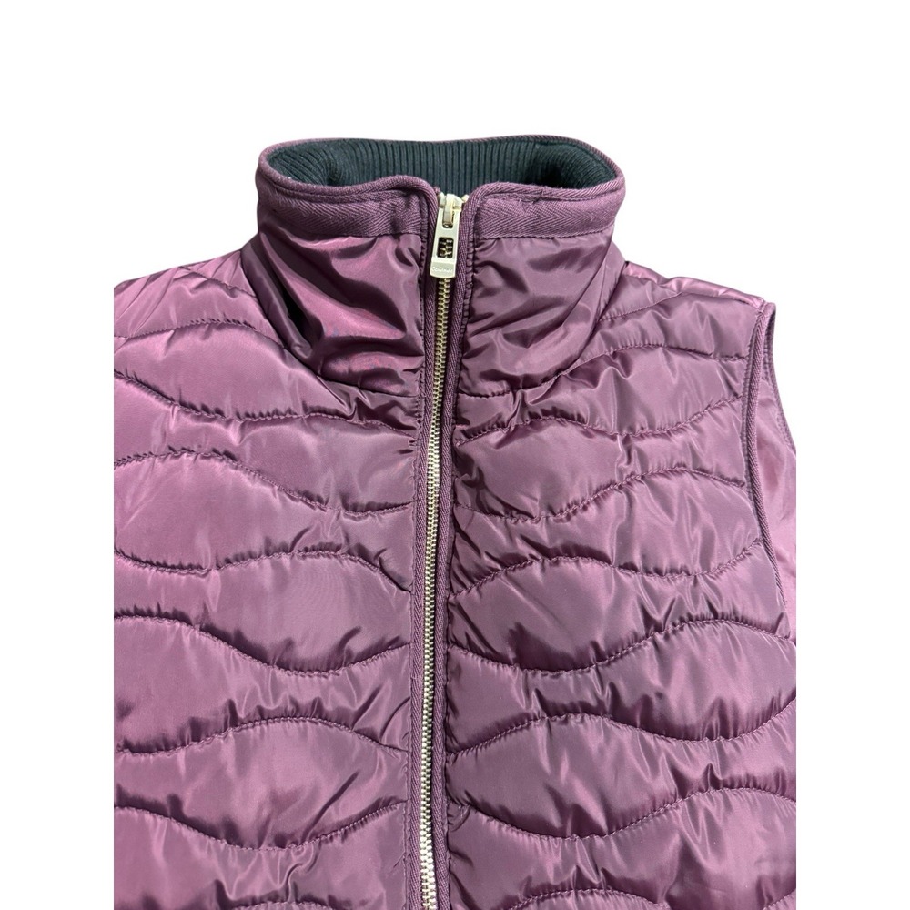 Calvin‎ Klein Performance Puffer Vest Women's Size Medium Purple Quilted Zip - Picture 2 of 11